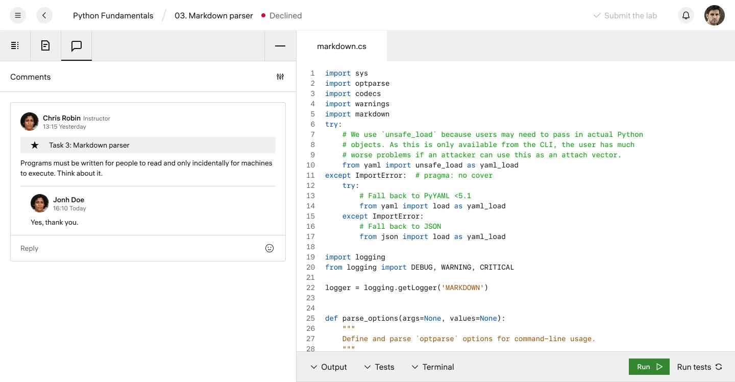 Collaborative Learning and Mentorship